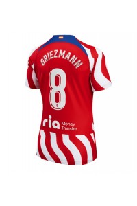Atletico Madrid Antoine Griezmann #8 Voetbaltruitje Thuis tenue Dames 2022-23 Korte Mouw